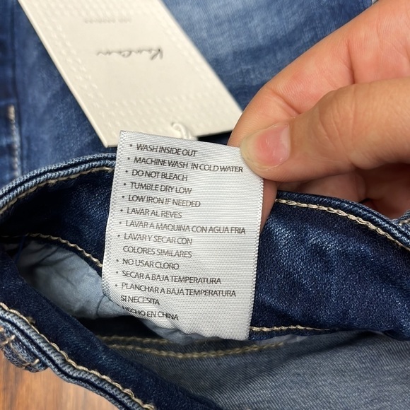 KanCan raw fringe hem high rise shorts - Picture 7 of 9